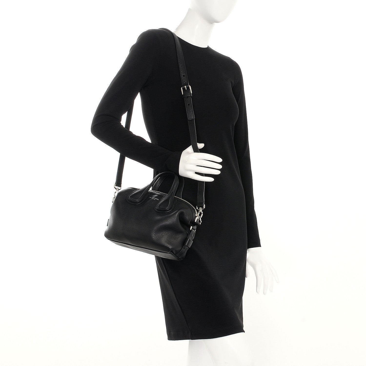 Givenchy Waxed Calfskin Micro Nightingale Black 2 of 7
