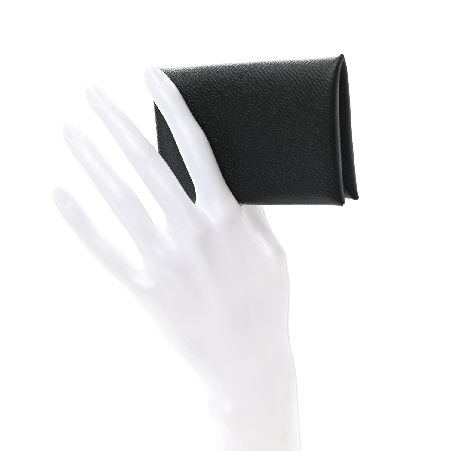 Hermes Epsom Calvi Card Case Black 2 of 7