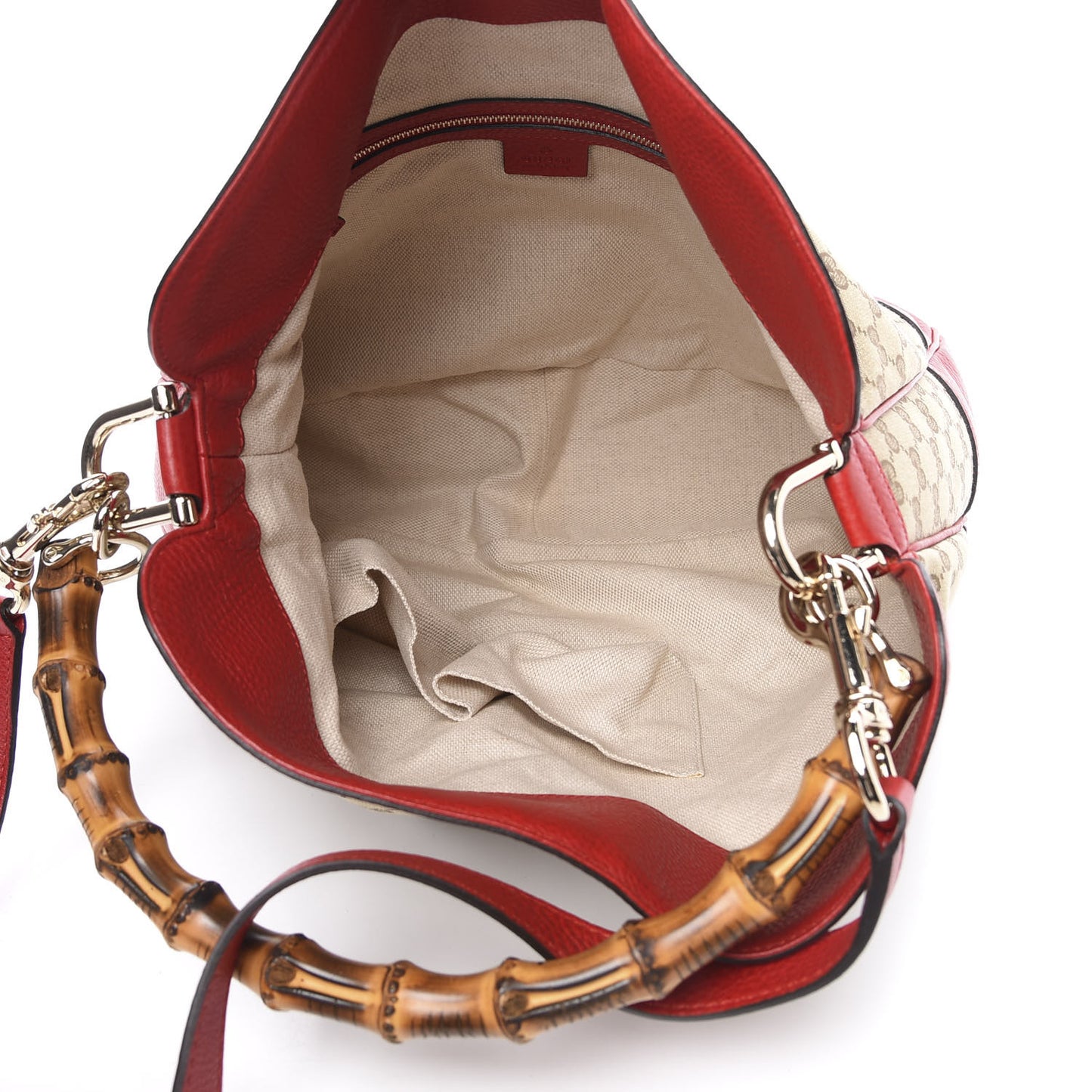 Monogram Medium Diana Bamboo Shoulder Bag Red