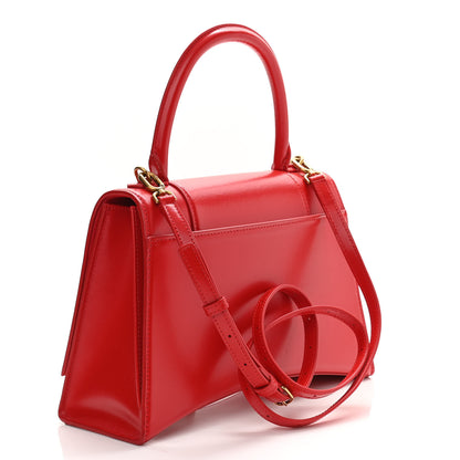 Balenciaga Shiny Box Calfskin Medium Hourglass Top Handle Bag Bright Red 3 of 10