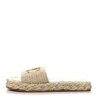 Chanel Braided Cord CC Mules 40 Light Beige 1 of 8