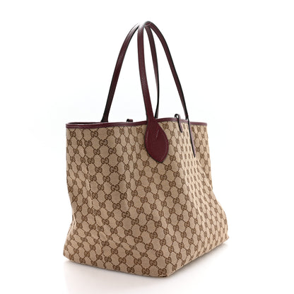 Gucci Grained Calfskin Monogram Large Totissima Reversible Tote Rosso Ancora 5 of 18
