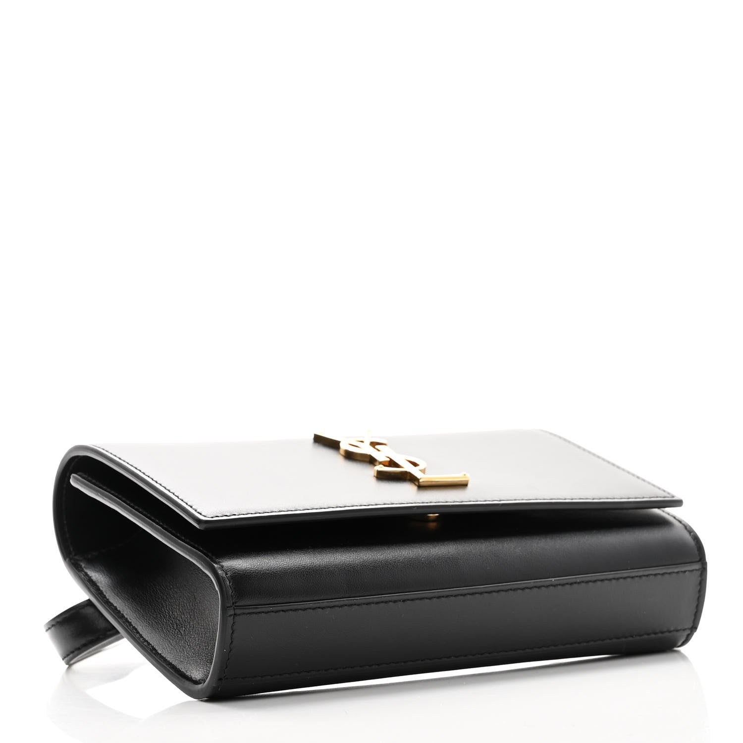 Saint Laurent Smooth Calfskin Monogram Kate Belt Bag Black 4 of 9