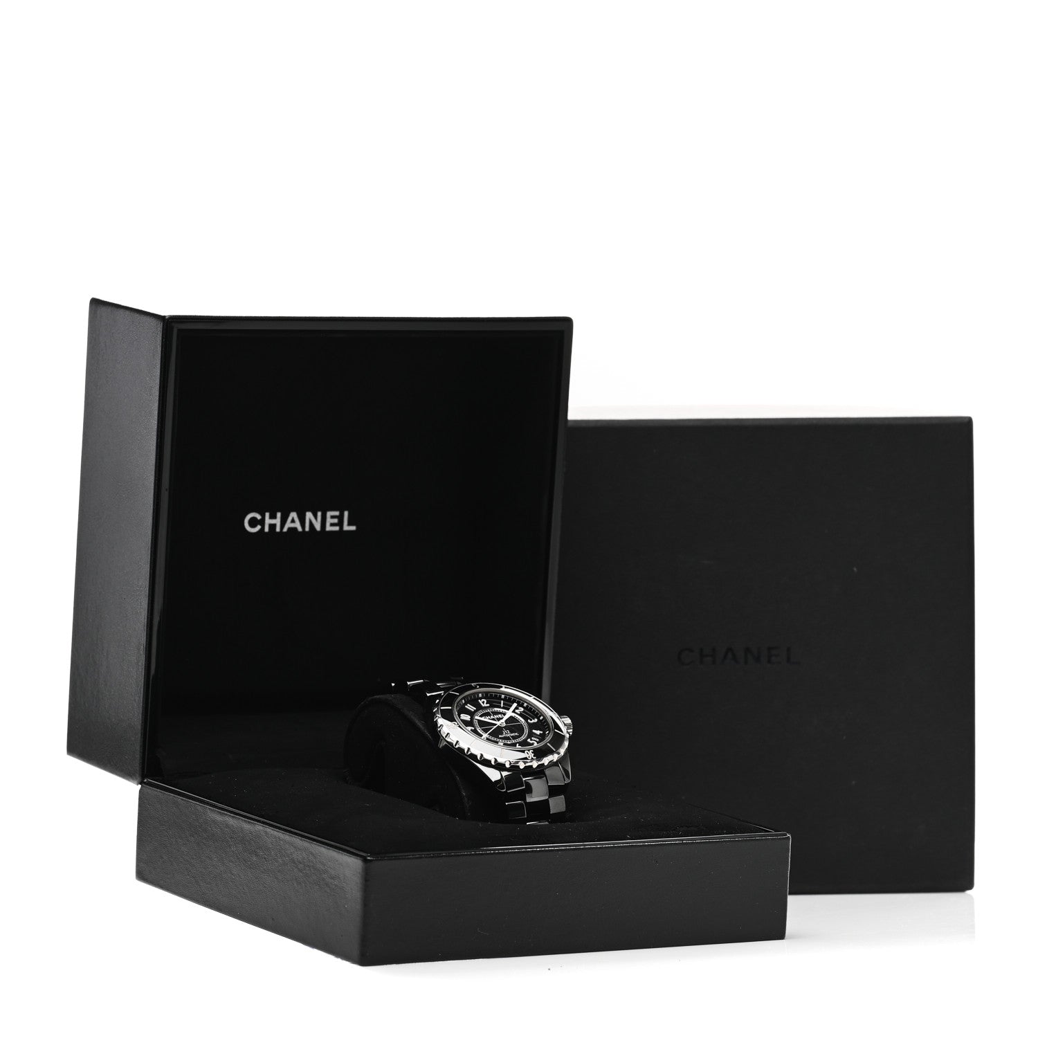 Chanel Stainless Steel Ceramic 38mm J12 Automatic Watch Black 5 of 5