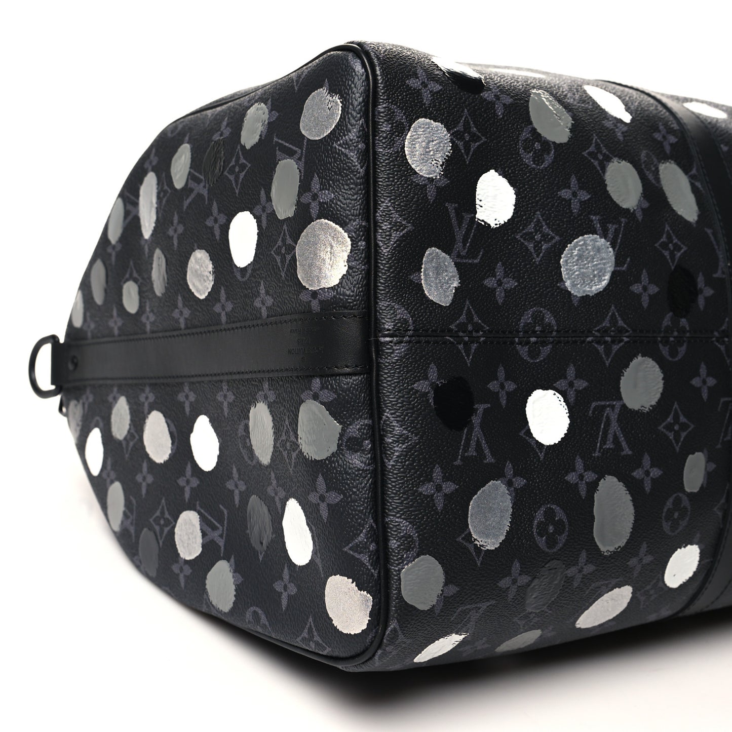 LV X YK Monogram Eclipse Keepall Bandouliere 55 Black Silver