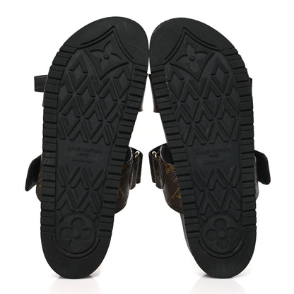 Louis Vuitton Monogram Bom Dia Mule Sandals 40 Black 5 of 9