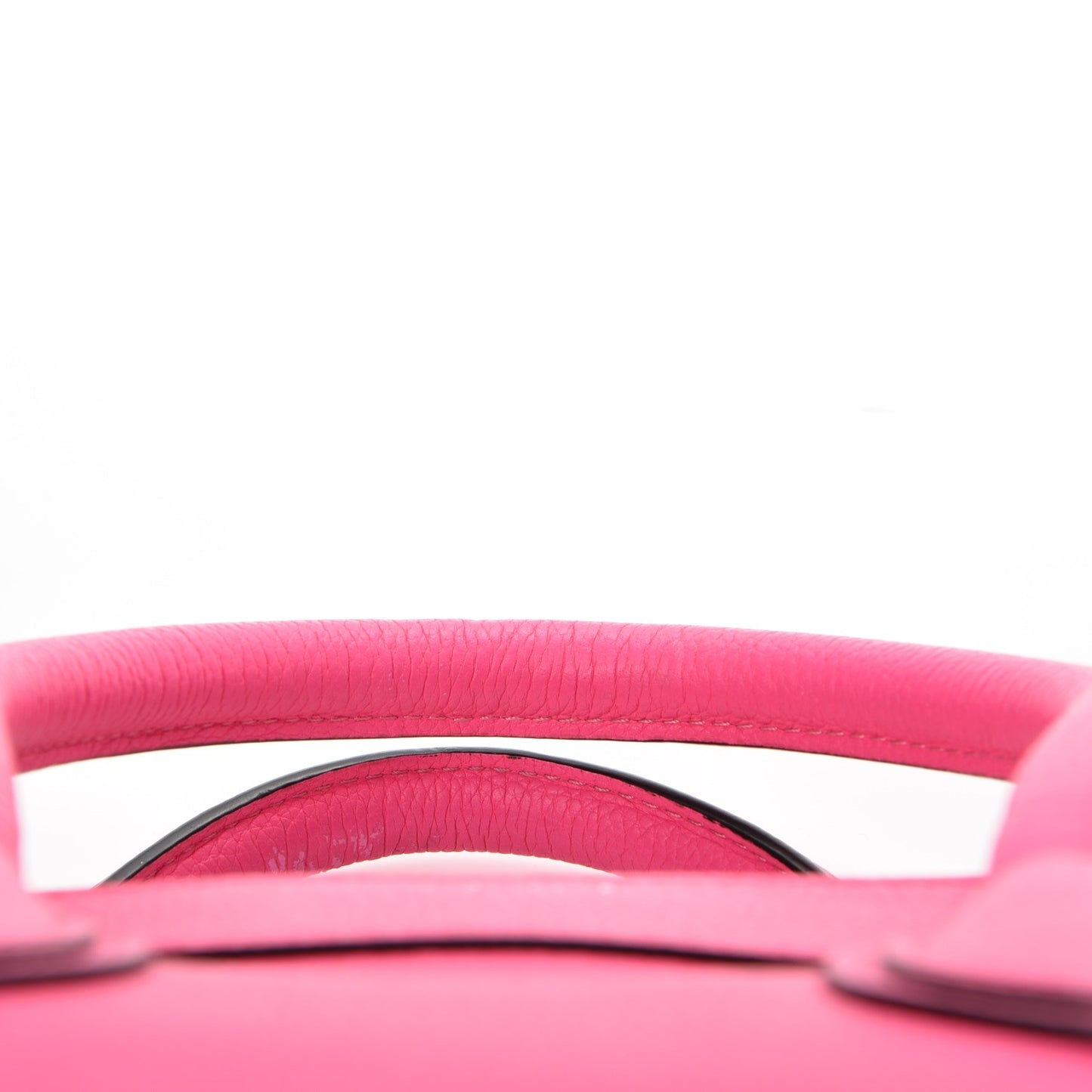 Drummed Calfskin Mini Luggage Fluo Pink