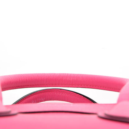 Celine Drummed Calfskin Mini Luggage Fluo Pink 9 of 9