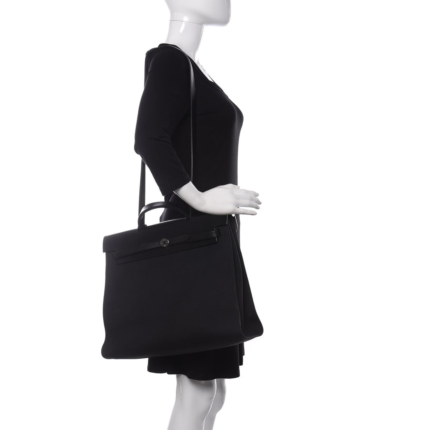 Toile Vache Calfskin Herbag 39 MM Black