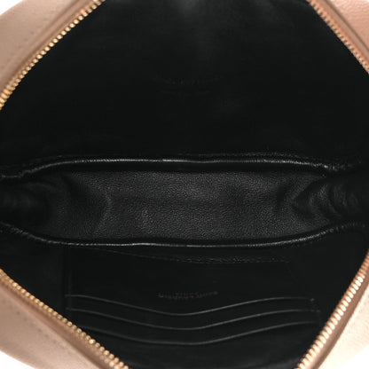 Saint Laurent Grain De Poudre Matelasse Monogram Mini Lou Camera Bag Dark Beige 5 of 12