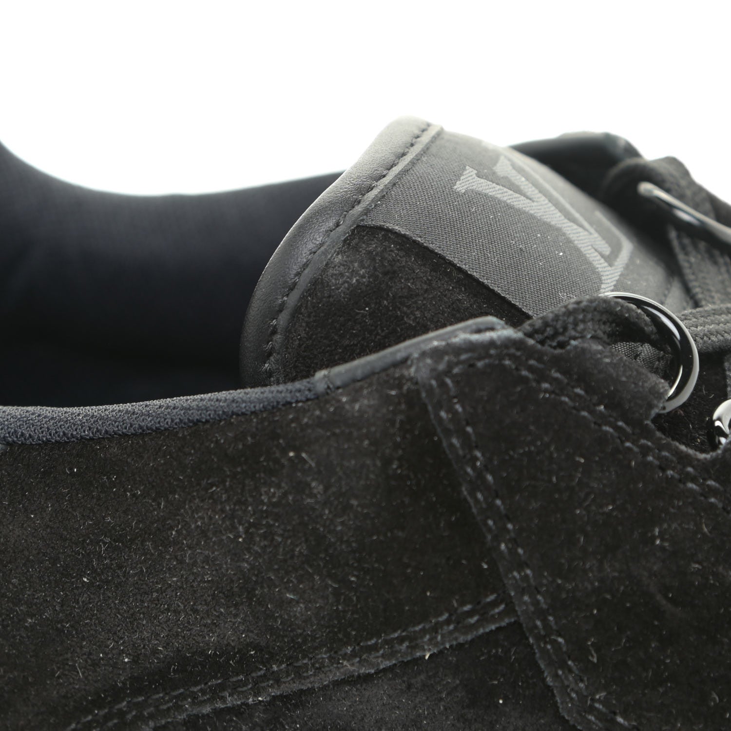 Louis Vuitton Suede Mens LV Trainer Sneakers 9 Black 13 of 15