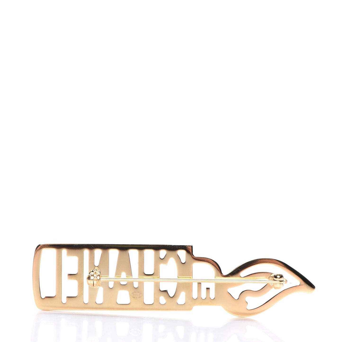 Crystal Lighter Brooch Black Gold