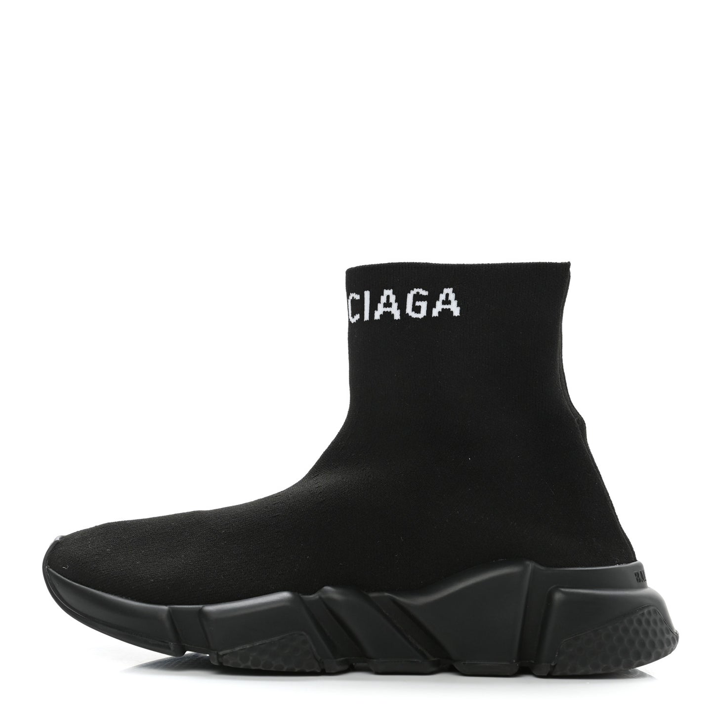 Neoprene Knit Logo Womens Hi Speed Sneakers 36 Black