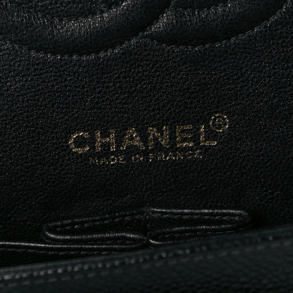 Chanel Caviar Quilted Medium Double Flap Black 6 of 7