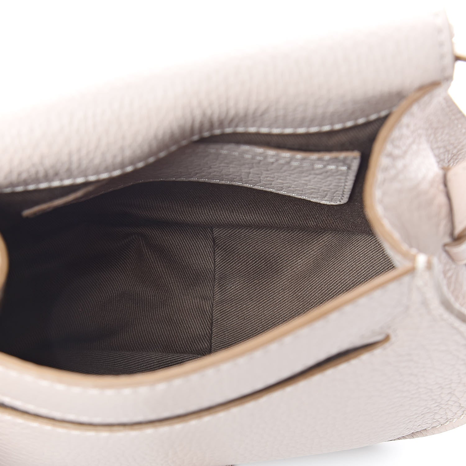 Chloe Calfskin Mini Marcie Round Crossbody Bag Abstract White 4 of 8