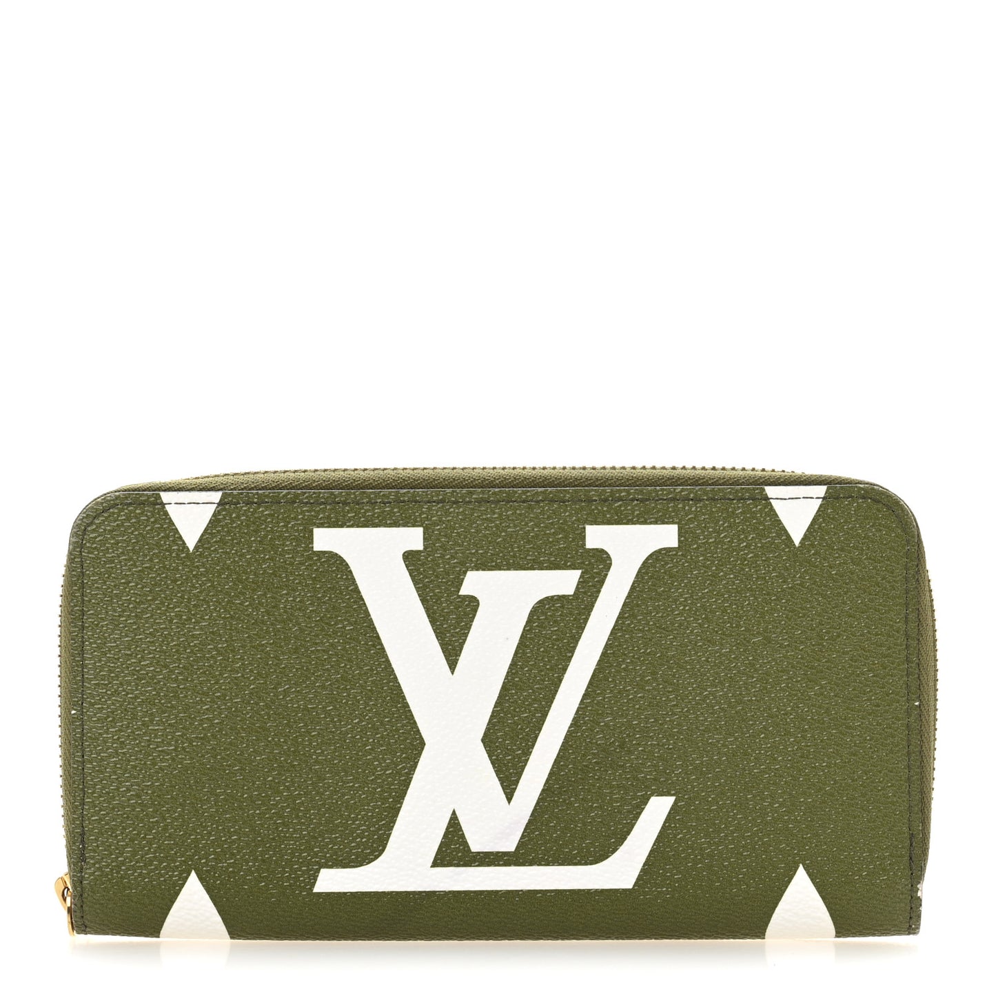 Monogram Giant Zippy Wallet Kaki White