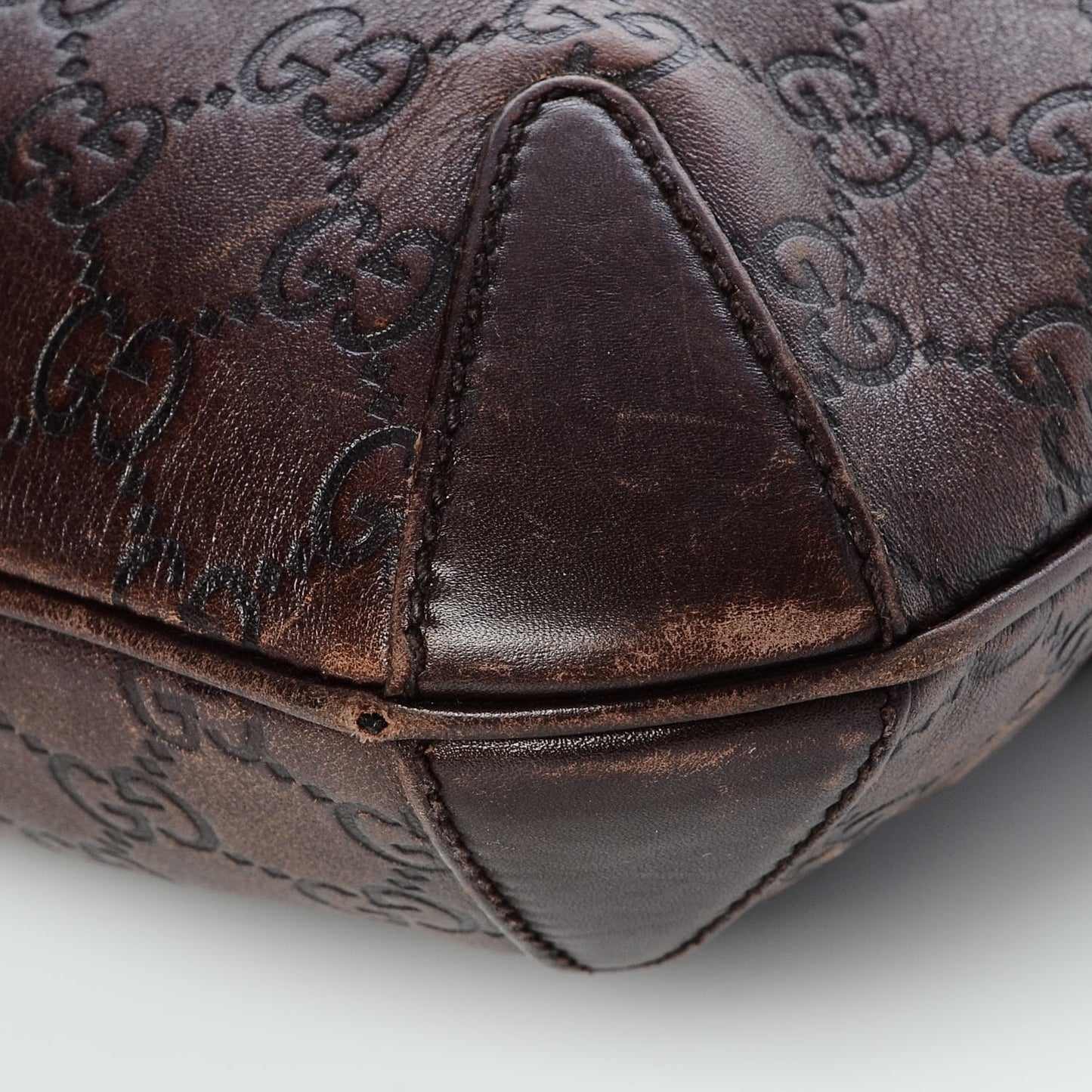 Guccissima Creole Hobo Chocolate