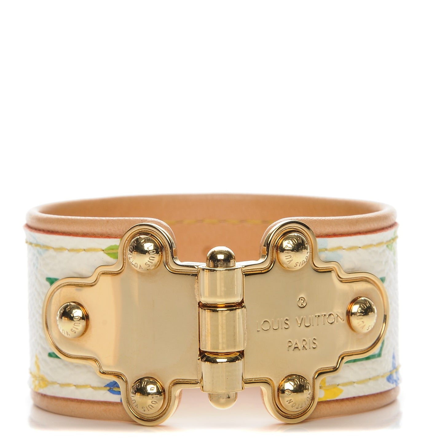 Monogram Multicolor Save It Bracelet 17 White
