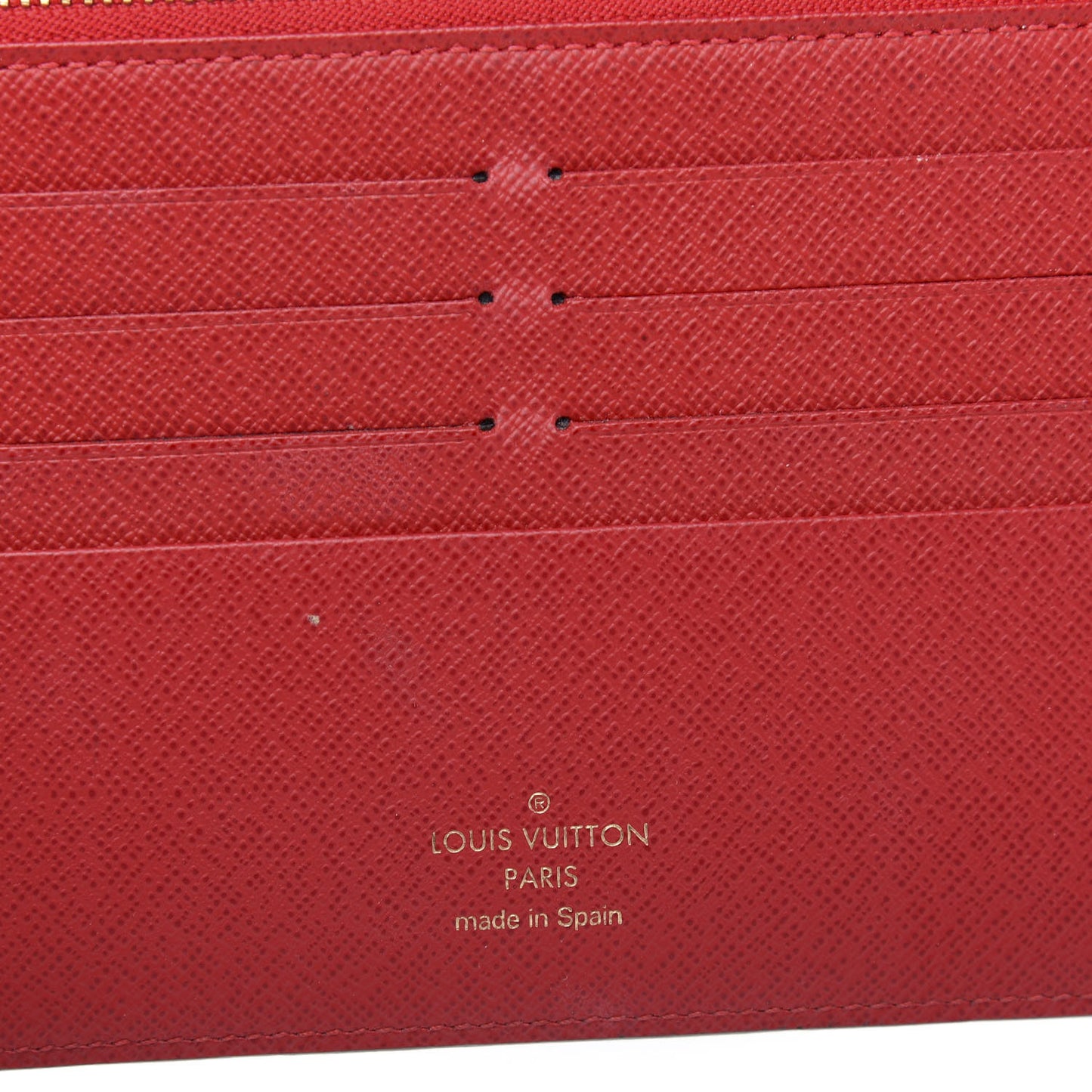 Damier Ebene Insolite Wallet Red