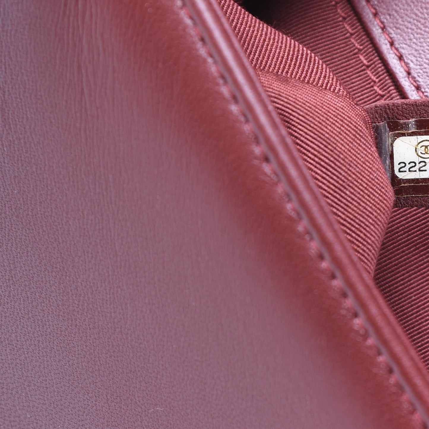 Lambskin Quilted Medium Boy Flap Burgundy