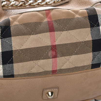 Burberry Grainy Calfskin House Check Margaret Bag Light Nude 10 of 10