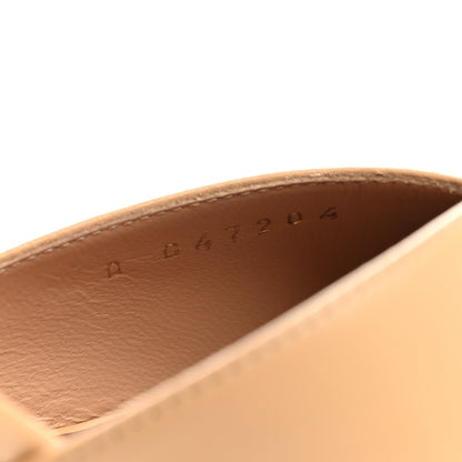 Chanel Lambskin Patent Calfskin Cap Toe CC Slingback Pumps 37 Beige Black 9 of 10