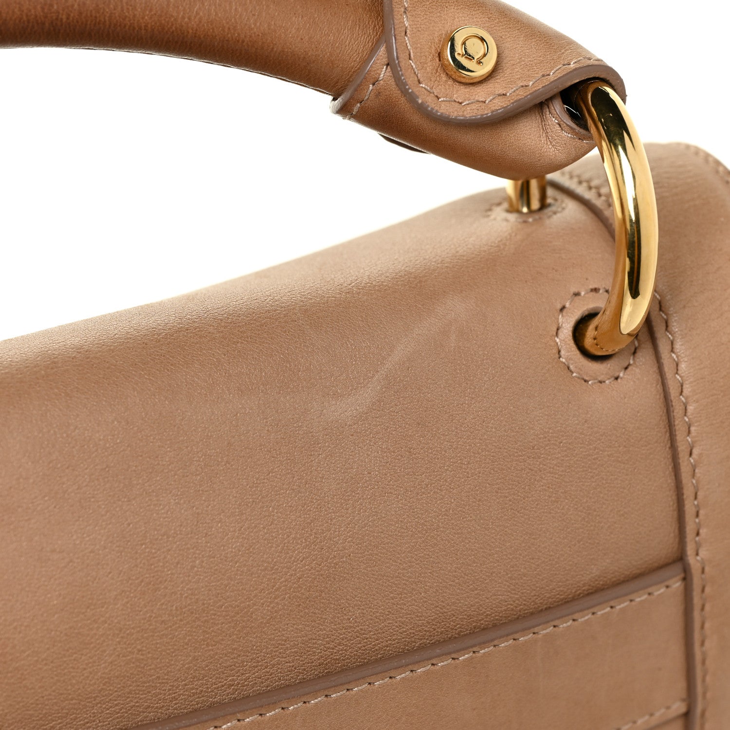 Salvatore Ferragamo Calfskin Suzanna Satchel Yuta 19 of 23