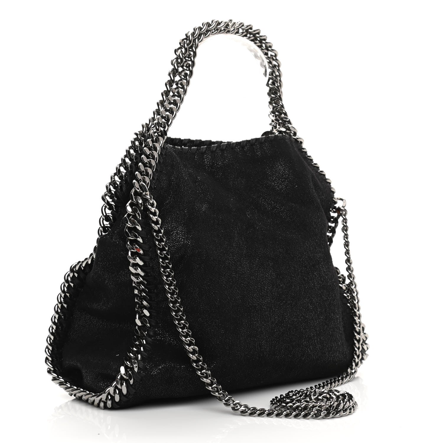 Stella McCartney Shaggy Deer Falabella Mini Crossbody Bag Black 3 of 10