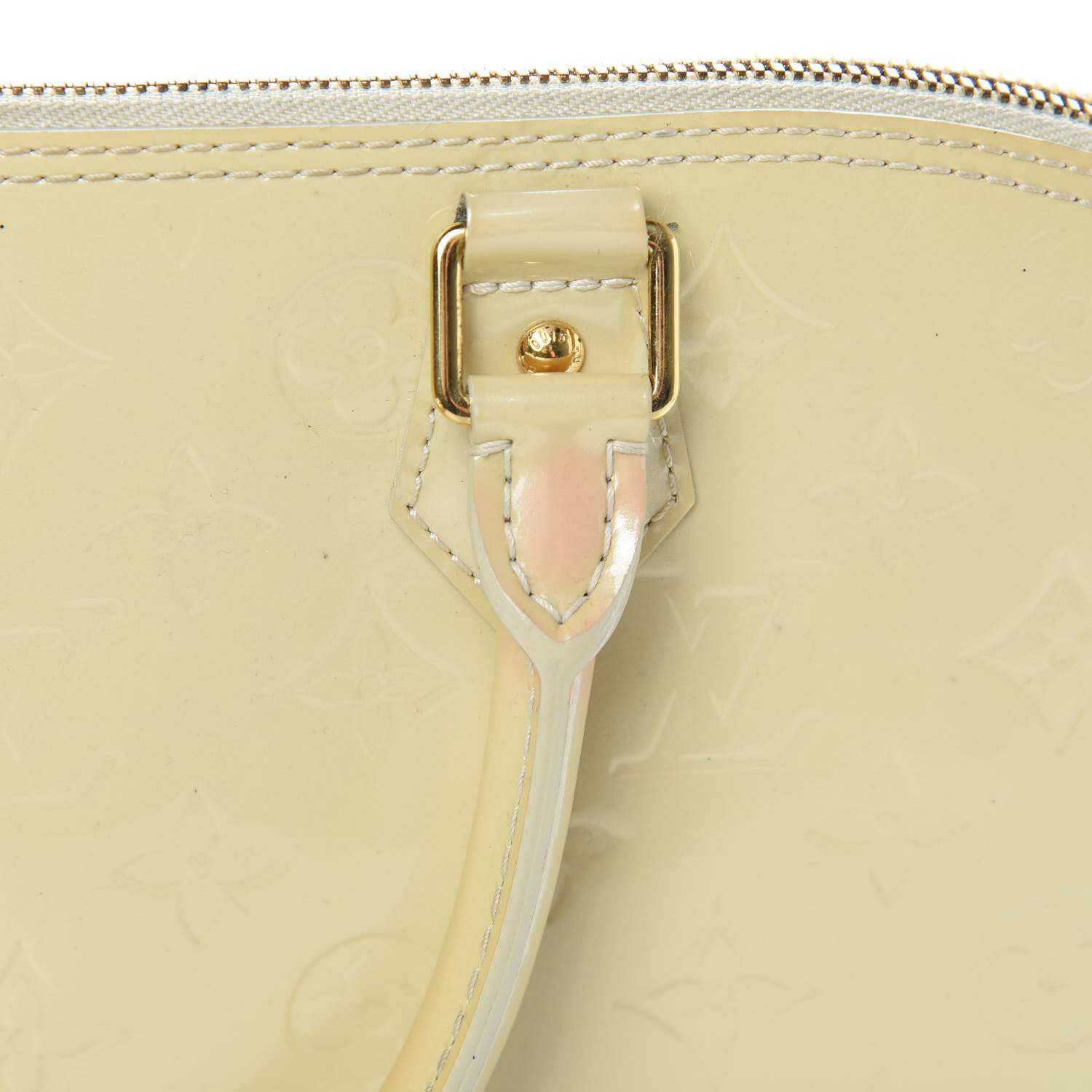 Louis Vuitton Vernis Alma MM Blanc Corail 19 of 24
