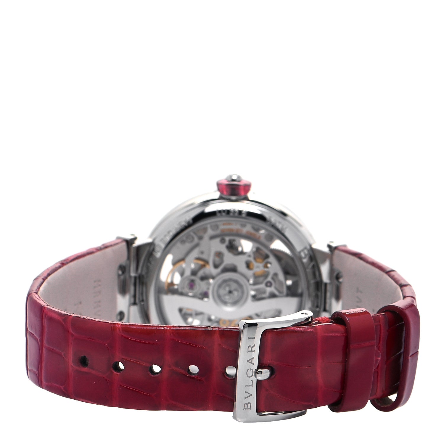 Bulgari BVLGARI Stainless Steel Alligator 33mm Lucea Automatic Watch 3 of 5