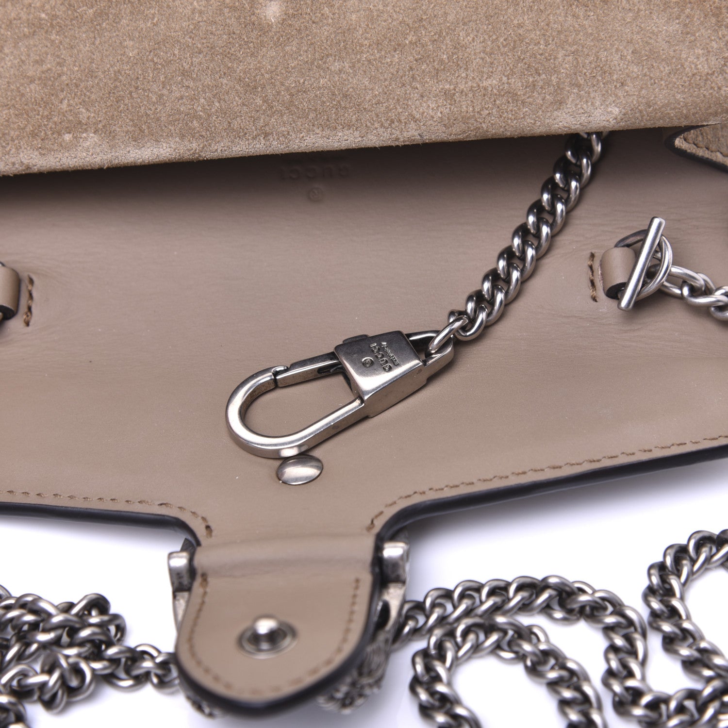 Gucci GG Supreme Monogram Super Mini Dionysus Shoulder Bag Taupe 9 of 14