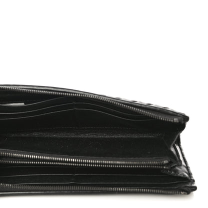 Bottega Veneta Nappa Intrecciato Wristlet Zip Wallet Black 5 of 11