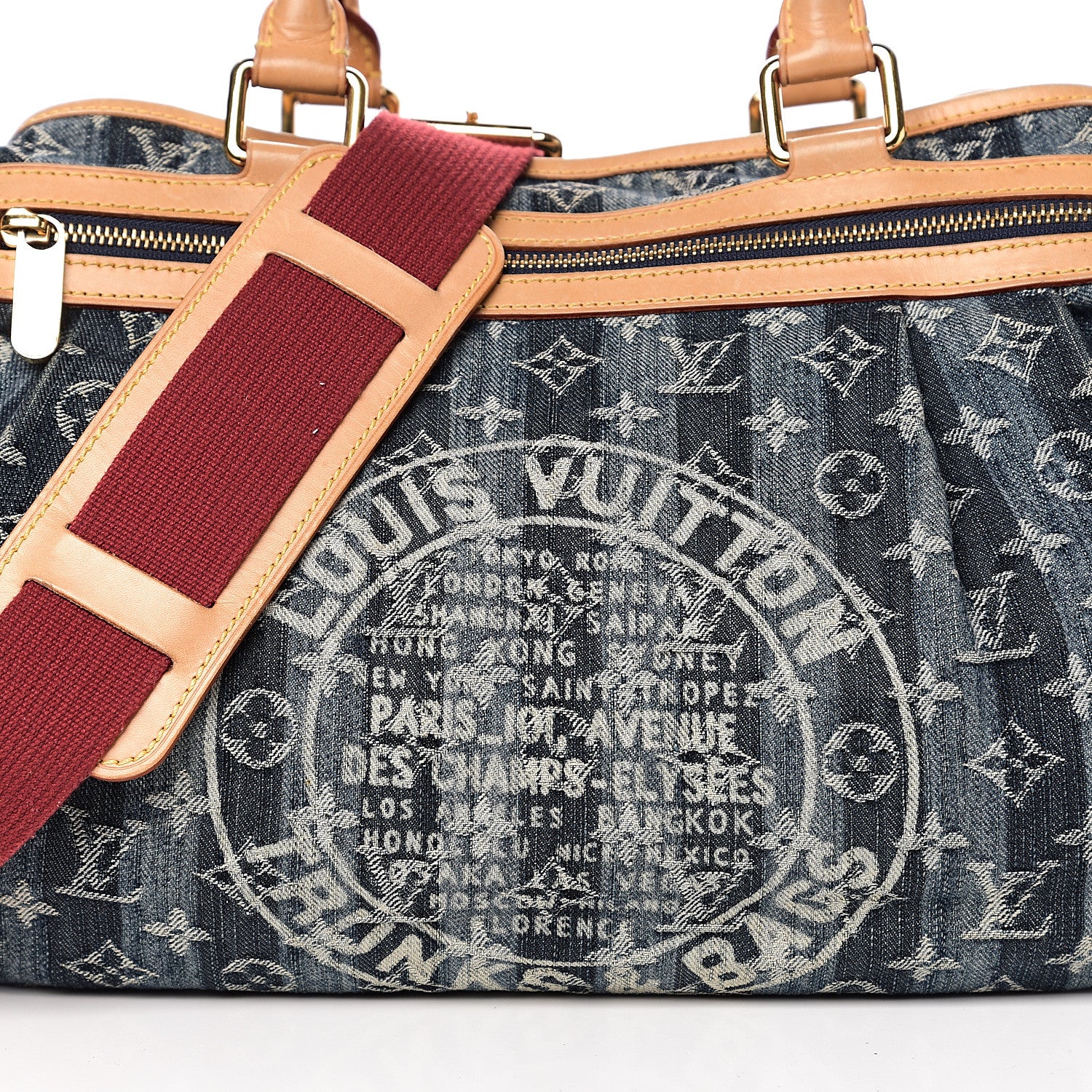 Louis Vuitton Denim Raye Cabas GM 11 of 11