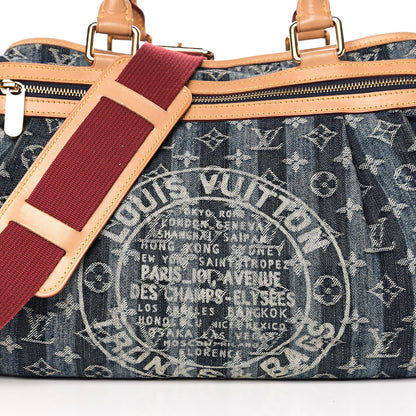 Louis Vuitton Denim Raye Cabas GM 11 of 11