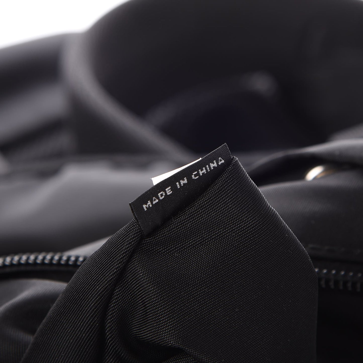 Tessuto Nylon Double Buckle Backpack Black