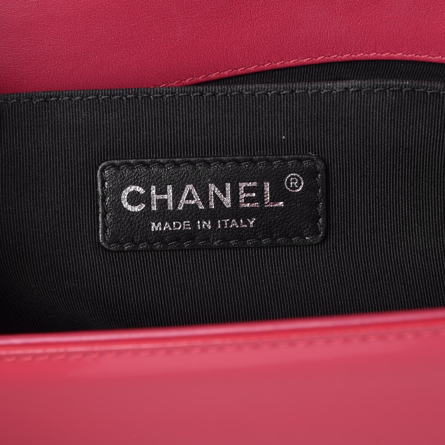 Chanel Patent Calfskin Medium Plexiglass Boy Flap Pink 7 of 8