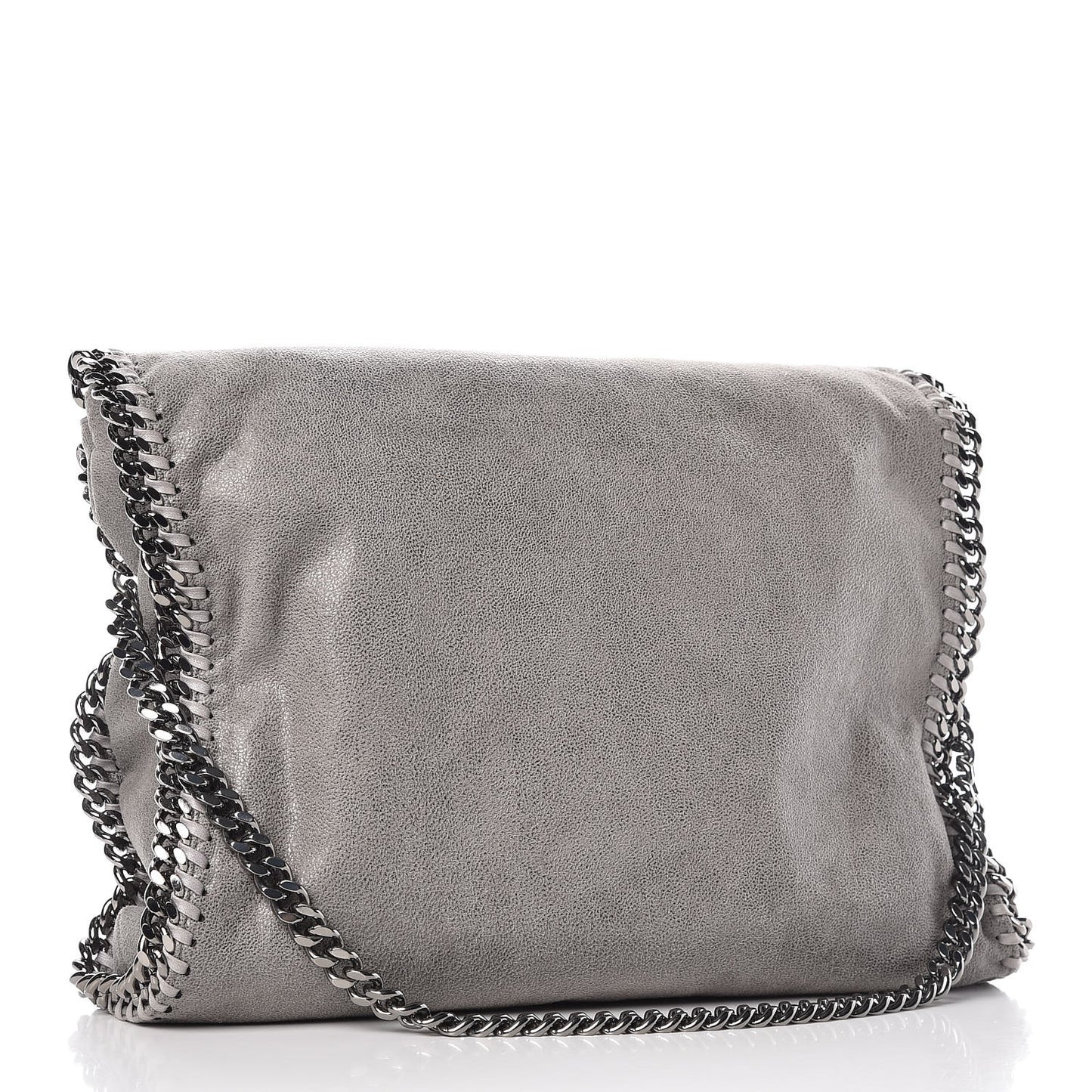 Shaggy Deer Falabella Fold Over Tote Grey