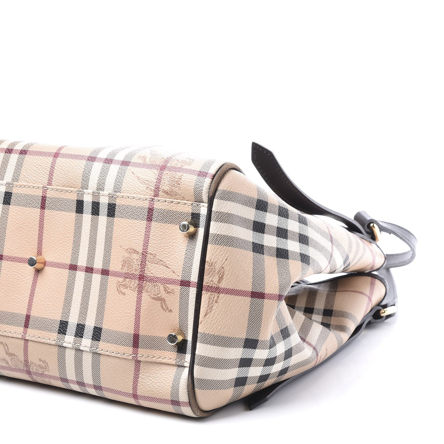 Burberry Haymarket Check Small Canterbury Tote Chocolate 9 of 10
