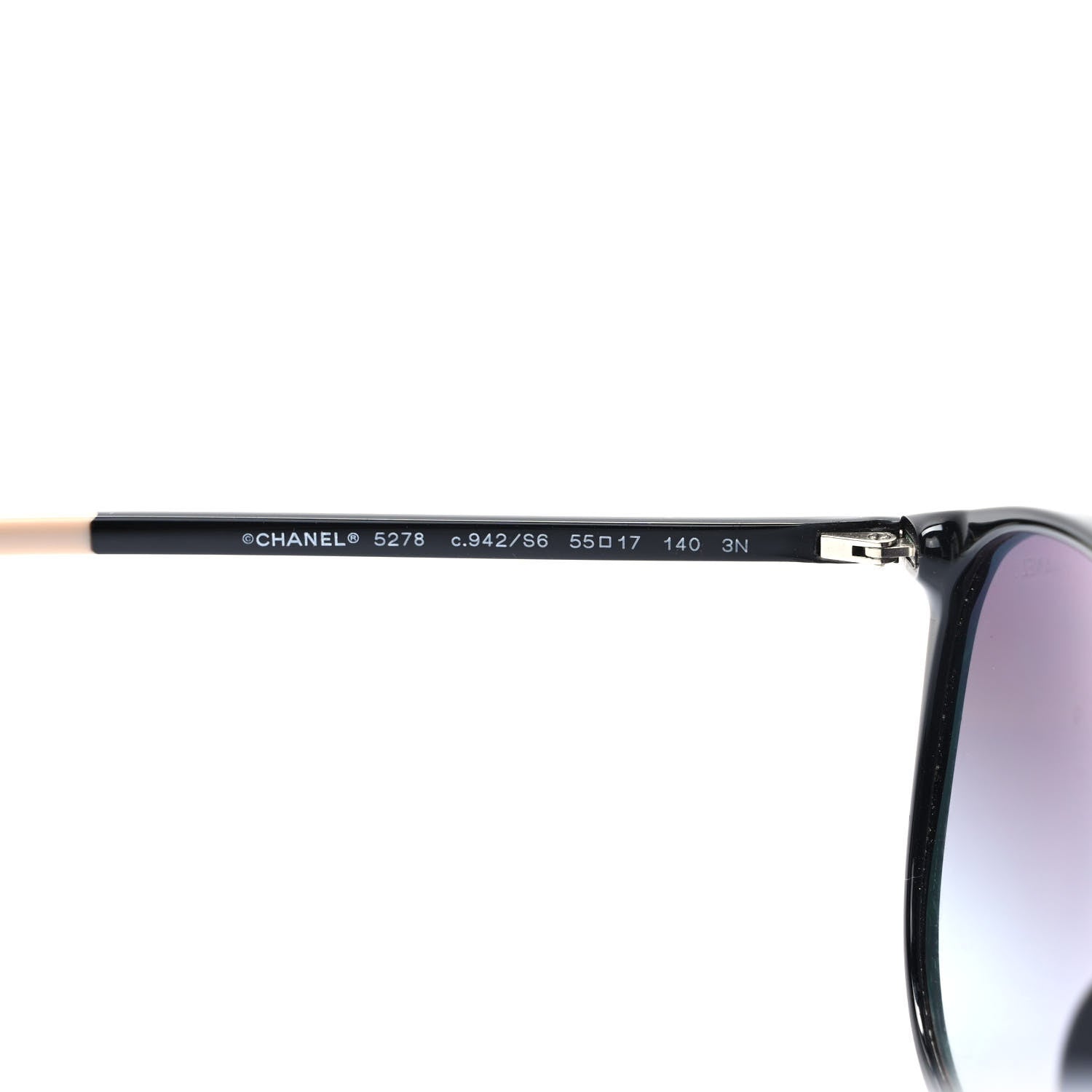 Chanel Acetate Round Sunglasses 5278 Black 6 of 8