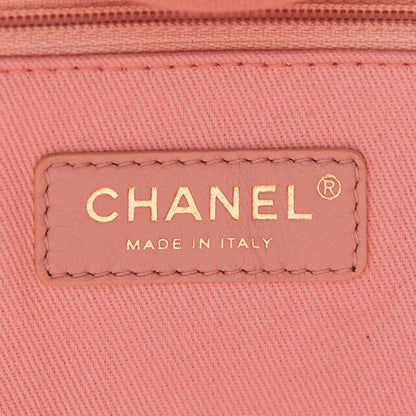 Chanel Mixed Fibers Calfskin Medium Deauville Tote Rose Pink 6 of 9