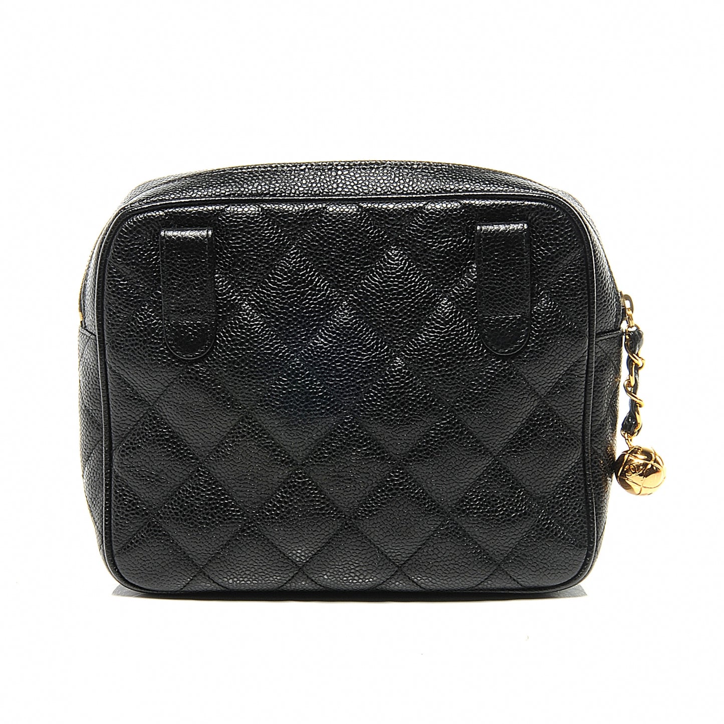 Caviar Flap Waist Bag Black