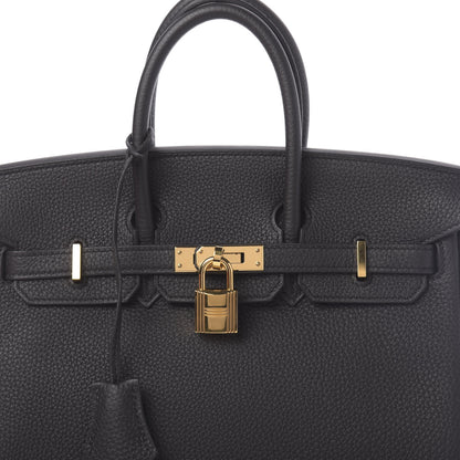 Hermes Togo Birkin 25 Black 8 of 11