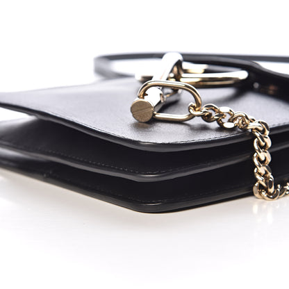 Chloe Suede Calfskin Mini Faye Bracelet Bag Black 9 of 10