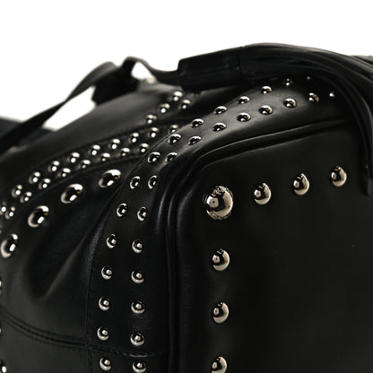 Prada Soft Calf Studded Bucket Bag Black 12 of 14