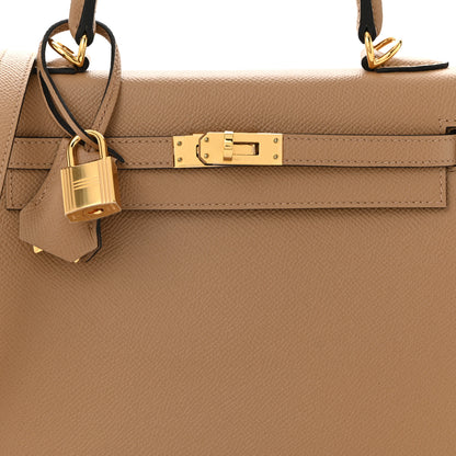 Hermes Epsom Kelly Sellier 25 Chai 8 of 11