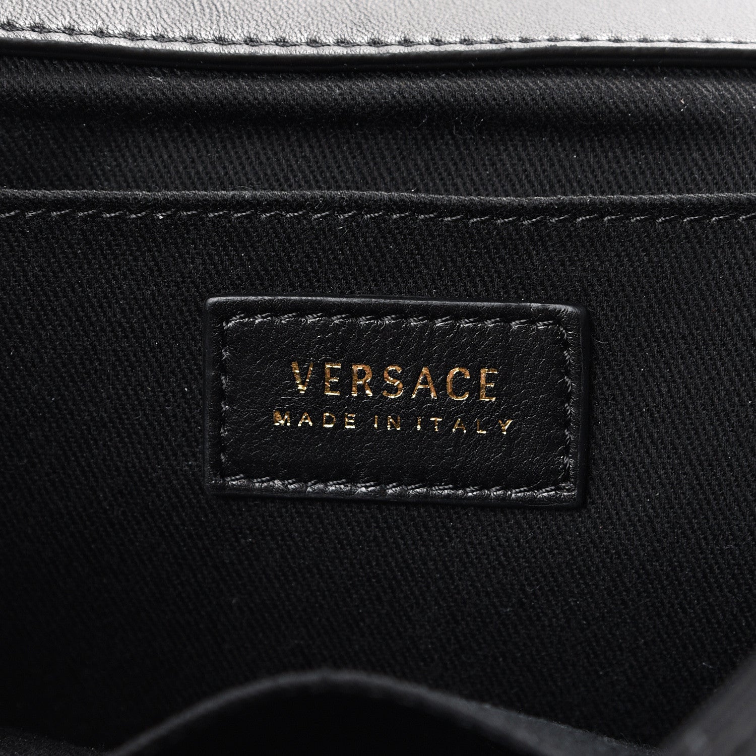 Versace Nappa Quilted Barocco Print Icon Shoulder Bag Black 5 of 9