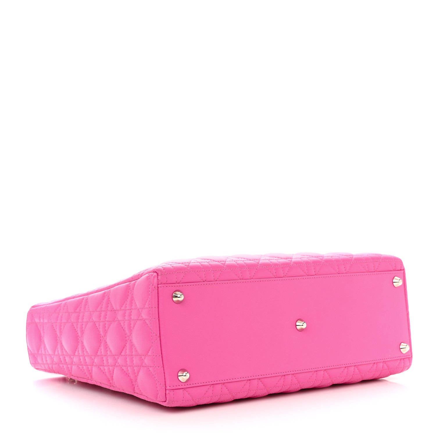 Christian Dior Lambskin Cannage Large Lady Dior Rose Sorbet 4 of 10