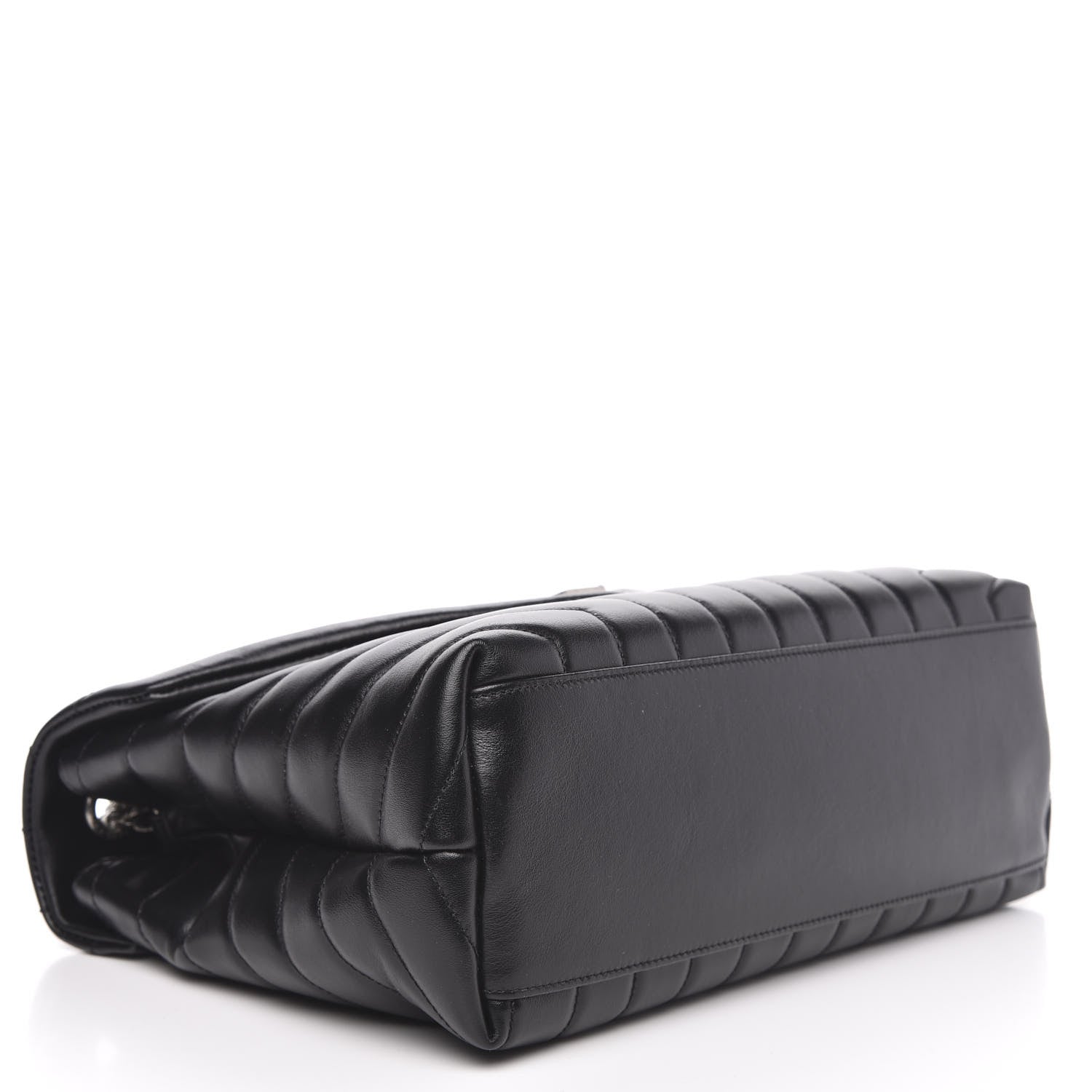 Saint Laurent Calfskin Y Quilted Monogram Medium Loulou Chain Satchel Black 4 of 10