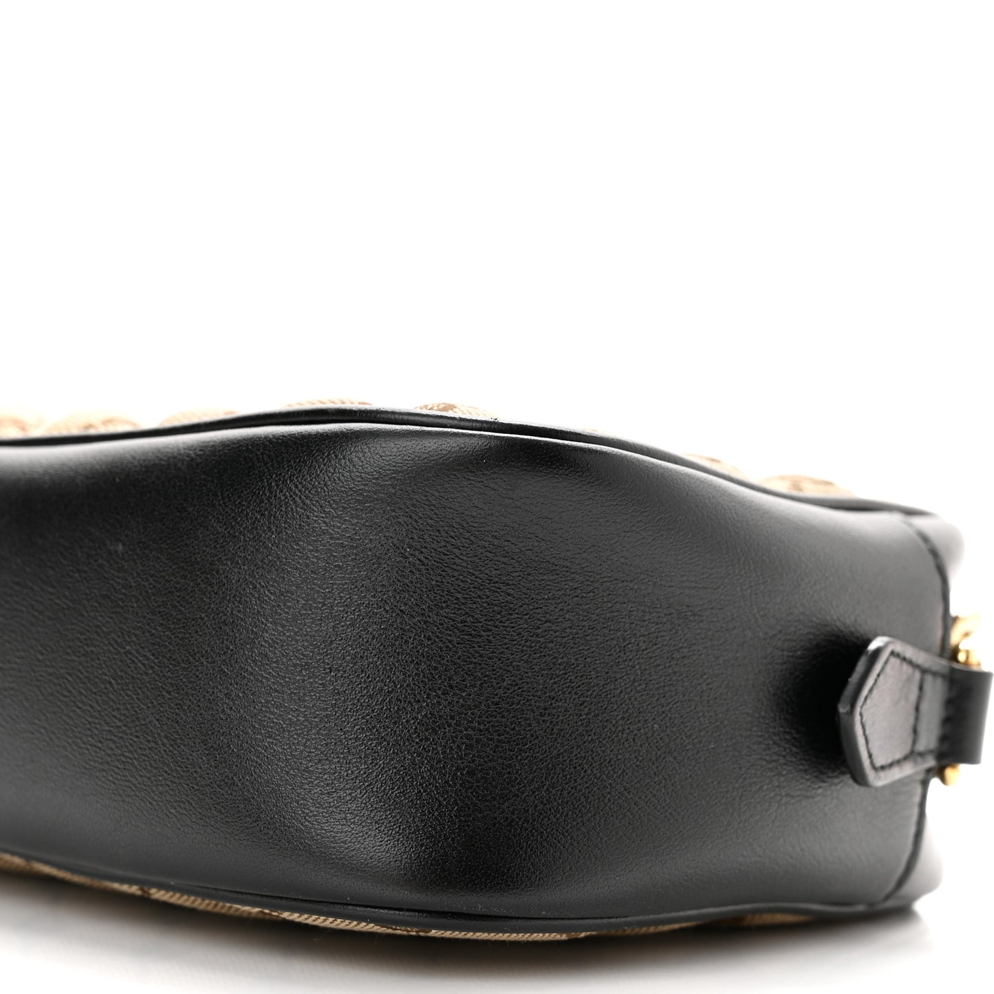 Monogram Matelasse Diagonal Small GG Marmont Chain Shoulder Bag Beige Black