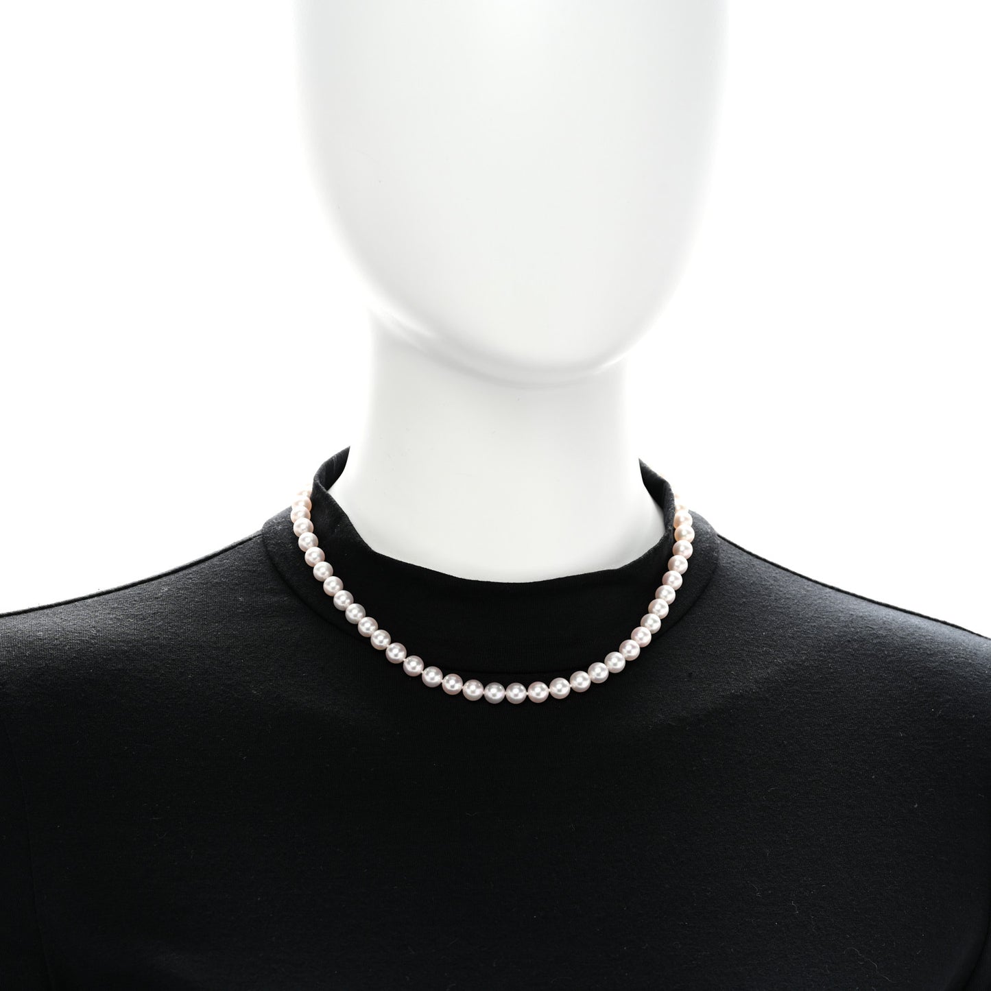 18K White Gold Akoya Pearl 6.5-7mm Essential Necklace